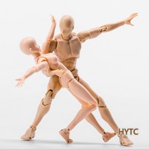 구체관절인형 어린이 성인 인체모형 미술 만화 웹툰 크로키 도구 스케치 드로잉 데생, 높이 14.5cm개