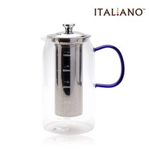 이탈리아노 내열 유리 티포트 1200ml, 단품