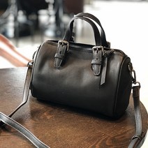 Dirome 심플 천연소가죽 캐주얼 정장 숄더 크로스겸용 여성 미니토트백