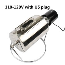 CUKYI-110V/220V 가정용 전기 커피 로스터 40W 스테인레스 스틸 머신, 01 110V without holes_01 미국