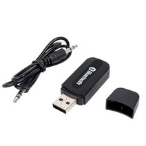 오디오리시버 뮤직리시버 차량블루투스리시버 무선 usb 블루투스 수신기 송신기 어댑터 3.5mm 잭 자동차 음악 오디오 헤드폰 수신기 핸즈프리, 검은색