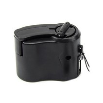 비상 전원 usb 핸드 크랭크 전화 충전기 수동 충전 다이나모 발전기 끈 584631mm em88, 검은색