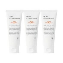 닥터바이오 선 모이스처라이저 선크림 100ml 3개 백탁 눈시림 유분기 끈적임 없는 유기 무기 혼합 자차