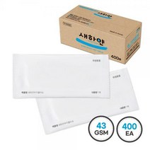그린위생 무지 업소용 물티슈 43g 400매