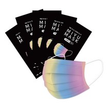 미유 제니마스크 레인보우 개별포장 5매 50매 (성인용/어린이용), 소형5매