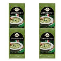 CJ 고메 브로콜리크림수프 병문안음식 간편식 180g 4개, 2세트