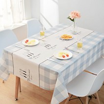 제이엔피 북유럽 방수 테이블 식탁보 2인 4인용, 01, 4인(137X180)