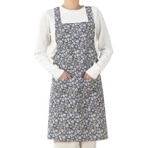 킹리치 예쁜 어린이집 주방 작업용 H형 앞치마 주방예쁜 앞치마 면앞치마 바리스타앞치마 원피스형앞치마 식당앞치마, 03 앞치마 잔꽃