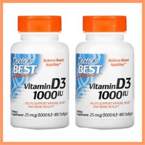 닥터스베스트 비타민D 1000IU 180정 2통 세트 비타민D3 콜레칼시페롤 닥터베스트, 2개, 180개