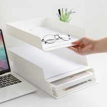 오피스 데스크 A4서류보관 OFFISYS 시스템 문서트레이, 블랙
