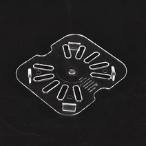 PC 밧드 투명 6분의 1 드레인 115x100mm 물받이 망 단품, 투명 1/6 (17.6x16.2cm)_물받이 드레인