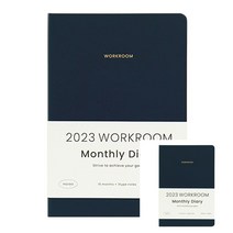 2023 오피셜 워크룸 먼슬리 다이어리 25절 네이비 날짜형 월간 A5 데일리다이어리 업무용다이어리