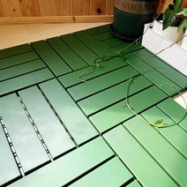 [아홈디] 이케아 RUNNEN 룬넨 야외 베란다 데크타일 인테리어 나무 조립마루 바닥재, 9개, 다크그레이