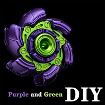 피젯스피너 고급 메탈 스피너 Stock Original GoBiggeR Pillbug Fidget Spread Zirconium Polished EDC Bee, 08 Alloy purple green