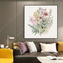 보석 비즈 십자수 꽃 정물 일러 수채화 대형 DIY 디즈니 명화 구슬 공예 해바라기 구어도