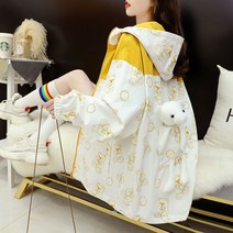 아우터 여 아우터 루즈핏 학생 패션 코디 가을 양기 중학생 자켓 소녀 봄 가을 트렌치코트