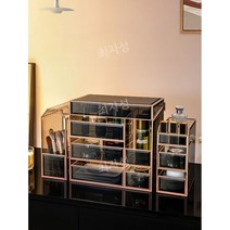 화장품 정리대 선반 수납함 향수 정리함 립스틱 보관함, 5피스세트