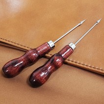 가죽 송곳바늘 후크형 공예 도구 신발 구두 수선 공구, 1개