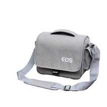 Yfotop dslr 카메라 가방 전문 카메라 슬링 어깨 가방 니콘 캐논 소니 렌즈 핸드백 야외 사진 tra, 작은 회색