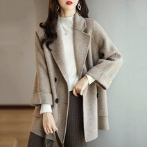 헤링본코트 겨울 여성 코트 자켓 여성 의류 2022