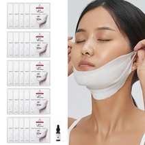 벨라컨투어 듀얼 브이라인 마스크팩 25매 이중턱 턱살 얼굴붓기 윤곽관리 리프팅마스크 모공탄력세럼 15ml 증정