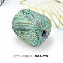 핸드다잉얀 100% 면 멋진 섹션 염색 레이스 원사 수제 DIY 머서 미세 크로셰 뜨개질 손 니트 스레드 장난, 한개옵션1, 10 1PC        764