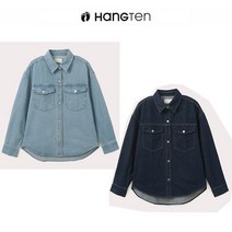 [캐주얼/행텐] 여성 데님 오버핏 셔켓 (10360-120-201-10) 여성 데님 셔츠