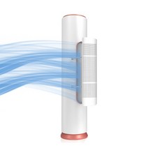 엔템 스탠드 세로형 에어컨바람막이 스탠드에어컨바람막이 간편설치 무풍에어컨 만들기, 화이트