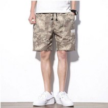 밀리터리 카모플라주 여름 밴딩 반바지 2컬러