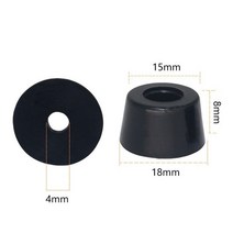 미끄럼 방지 가구 다리 발 블랙 스피커 캐비닛 침대 테이블 상자 원추형 고무 충격 패드 바닥 보호 부품 10, 05 E