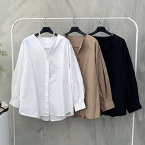 행복여[신상무배]라운드넥 벌룬 소매 블라우스