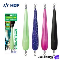 자바낚시 [new블랙색상 입고] 해동 오모리 리그 싱커 야광 봉돌 한치 갑오징어 쭈꾸미 문어, 블랙, 120g