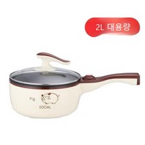 라면끓이는기계 전기냄비 찜기 전기후라이팬 멀티쿠커 식품조리기, E