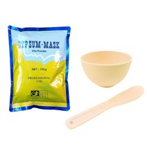 피부미용관리사 실기시험 비타석고 파우더 석고팩 가루 700g + 고무볼 소형 + 스파출라 세트