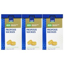 뉴질랜드 마누카헬스 페퍼민트맛 프로폴리스 마누카허니캔디 100g 3팩