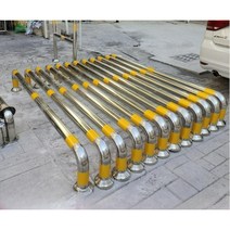 U형 볼라드 가드레일 스톱바 주차금지 충돌방지 진입금지 주차장 작업장, 201U자형51x2000x300