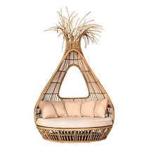 라탄 야외 눕는의자 선베드 수영장 풀빌라 리조트, 콤비네이션 (1.6m 누운 침대)