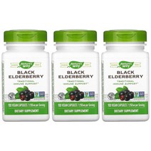 3개 네이처스웨이 블랙 엘더베리 삼부커스 575mg 100베지캡슐