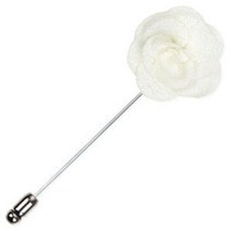 [AHJ_3496024] (COLOR : B282 White) 튤립 화이트 부토니에 B282 남자부토니에 남성정장악세사리 화이트부토니에 남성브로치 정장악세사리