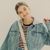 인디고뱅크 W 스트라이프 티 IBLA22W01