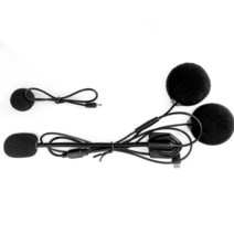 오토바이 바이크 헤드셋 2pcs Maxto M2 M3 액세서리 헤드폰 마이크 오토바이 용 2 in1 이어폰 전체 반 얼굴1306484 L3, 01 for Maxto M2 M2C1306484 L3