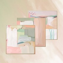 유화 추상화 인테리어액자 그림 백드롭 페인팅 아트 액자 캔버스 3type 거실