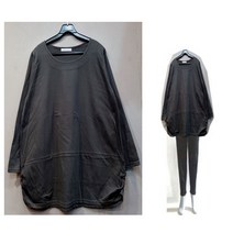 마후쿠 빅사이즈 면 롱티셔츠ab6346