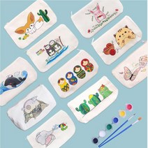 그리기 물감파우치 세트 (6색물감+붓2개)-10세트 무지가방 광목천가방 에코백 그리기가방, 상품선택, 마트료시카-10개