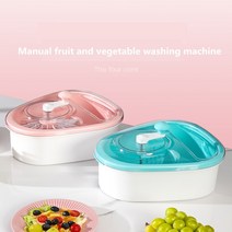 과일세척기 수동 과일 및 야채 세탁기 주방 이중 배수 바구니 세척 보관 바구니 여과기, 배수 바구니 17