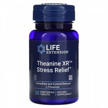 라이프익스텐션 Theanine XR Stress Relief 30 Vegetarian 타블렛