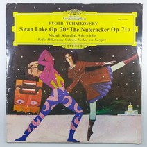 중고LP/ TCHAIKOVSKY/ 차이코프스키 발레곡 백조의 호수 호두까기 인형/ 미셀 시발베/ 베를린 필 카라얀/ 자켓 귀퉁이 닳음/ 음반 상태 좋음 NM/ 세척