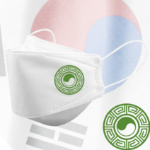 인쇄마스크 대한민국 태극기 마스크 25매 모델명 dk_21 KF94 커스텀 3D입체형