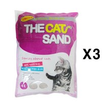 더캣샌드 고양이모래 4L(3.04kg) X3 화장실 모래, 본상품선택