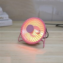 온풍기 가정용 전기 난방 온열기 적외선 휴대용 공기 히터 따뜻한 선풍기 데스크탑 겨울 6 인치, 03 분홍색_04 AU